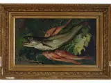 Still Life with Fish by Cafiero Filippelli, 1889, oil on panel, offered Oct 2018