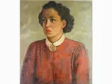 Portrai of Woman by Cafiero Filippelli, 1889, oil on faesite, offered Oct 2018