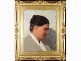 Portrait of Isa 1917 ca by Oscar Ghiglia, 1876, oil on cardboard, offered Oct 2018