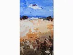Seascape by Sergio Scatizzi, 1918, oil on panel, offered Oct 2018