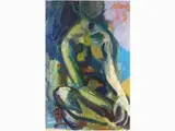 Primo Conti, Female Nude 1969, 1900, oil on canvas
