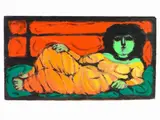 Domenico Cantatore, Odalisque, 1906, oil on panel