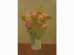 Flowers in a Vase by Marcello Boccacci, 1914, oil on cardboard, offered Oct 2018