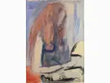 Primo Conti, Woman Reading 1970s, 1900, watercoloured tempera