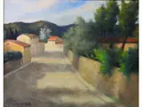 View of Tuscan Street 1978 by Nino Tirinnanzi, 1923, oil on canvas, offered Oct 2018