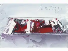 Composition by Sergio Scatizzi, 1918, oil on cardboard, offered Oct 2018
