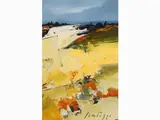 Tuscan Landscape by Sergio Scatizzi, 1918, oil on cardboard, offered Oct 2018