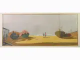 Marcello Boccacci, Marina di Vada, 1914, oil on cardboard