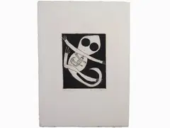 Composition by Roberto Crippa, 1921, etching, offered Oct 2018