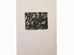 Composition 1970 by Emilio Vedova, 1919, etching, offered Oct 2018