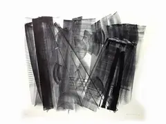Composition by Hans Hartung, 1904, lithograph, offered Oct 2018