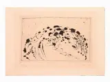 Anton Zoran Mušič, Landscape 1964, 1909, drypoint print