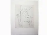 Marino Marini, Horse and Figures, 1901, drypoint print