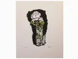 Renato Guttuso, Rose in a Vase and Lemon, 1911, two lithographs