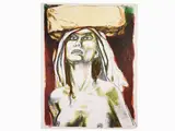 Renato Guttuso, Portrait of a Woman, 1911, lithograph