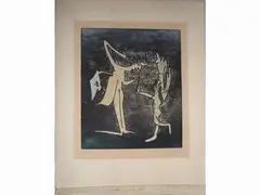 Composition by Roberto Matta, 1911, etching-aquatint print, offered Oct 2018