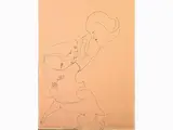 Ugo Attardi, Lotta col drago 1977, 1923, indian ink on paper