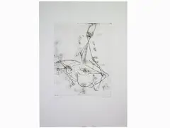 Composition by Marino Marini, 1901, drypoint print, offered Oct 2018