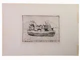Anton Zoran Mušič, The Ferry 1949, 1909, drypoint