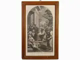 Jacob Frey, Scene of Miracle, 1681, engraving on paper laid on paper