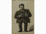 Pietro Saltini, La merenda del Saltini - Una coppia d'uova col...pulcino!!!, 1839, watercolour on paper