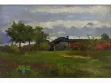 Domenico Rabioglio, Country Landscape 1901, 1857, oil on panel