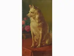 Carlo Ademollo, Portrait of a Spitz, 1824, oil on canvas