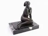 Attilio Fagioli, Female Nude, 1877, bronze sculpture