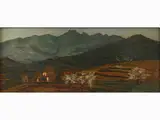 View of Pietramala by Luigi Gioli, 1854, oil on panel, offered May 2018