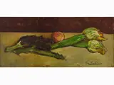 Still Life with Vegetables by Giovanni Bartolena, 1866, oil on cardboard, offered May 2018