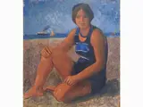 Achille Funi, Bather 1929, 1890, oil on panel