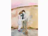 Lovers by Renzo Grazzini, 1912, oil on panel, offered May 2018