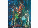 Saint Martin by Silvio Loffredo, 1920, oil on canvas board, offered May 2018