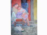 Maternity by Quinto Martini, 1908, oil on panel, offered May 2018