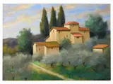 Tuscan Landscape 1985 by Nino Tirinnanzi, 1923, oil on canvas board, offered May 2018