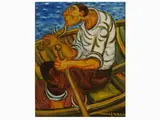 Giuseppe Migneco, Fisherman 1980s, 1908, oil on canvas