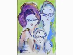Masks by Ernesto Treccani, 1920, oil on canvas, offered May 2018