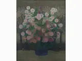 Marcello Boccacci, Landscape with Flowers in a Vase 1960s, 1914, oil on panel