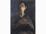 Marcello Boccacci, Portrait 1946, 1914, mixed media on paper