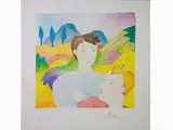 Luca Alinari, Two Figures in a Landscape, lithograph