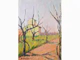 Country Street by Dino Migliorini, 1907, oil on panel, offered May 2018