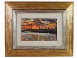 View of Florence by Guido Borgianni, 1915, oil on canvas board, offered May 2018