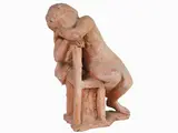 Quinto Martini, Seated Figure, 1908, terracotta sculpture