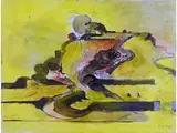 Graham Sutherland, Yellow Landscalpe 1974, 1903, tempera