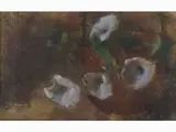 Giovanni Chiarini, Calla Lilies, 1886, pastel on paper