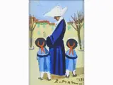 Nun 1974 by Rodolfo Marma, 1923, oil on canvas board, offered Mar 2018