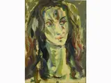 Portrait of a Woman 1972 by Silvio Loffredo, 1920, oil on canvas board, offered Mar 2018