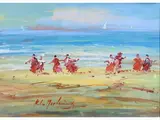 Norberto Martini, Seascape with Priests