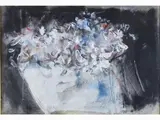 Flowers in Vase by Sergio Scatizzi, 1918, mixed media on paper laid on panel, offered Mar 2018