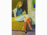 Piero Bernardini, Portrait of a Girl with Doll 1972, 1892, oil on paper